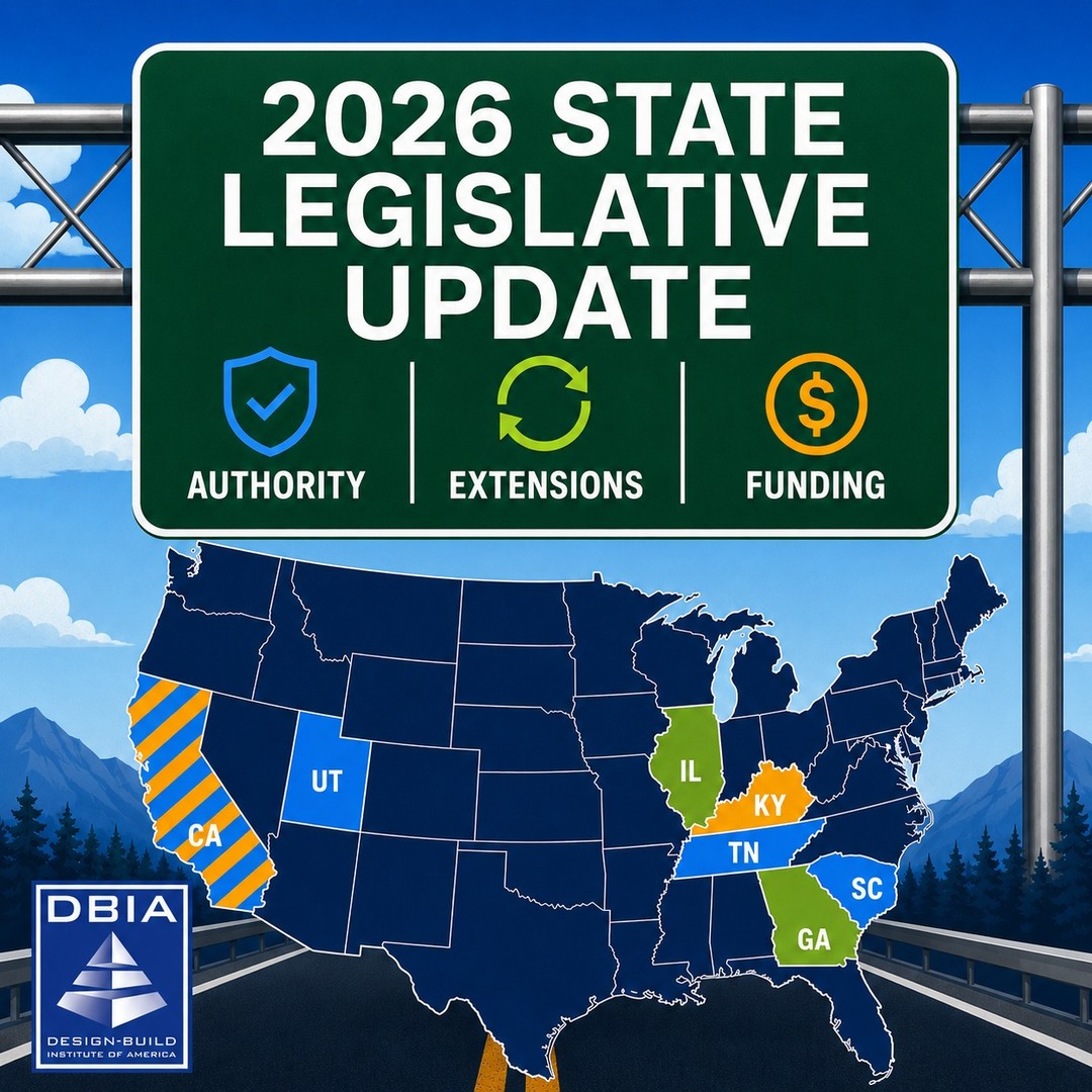 What could new state #DesignBuild legislation mean for project delivery where you live?

Our mid-year update covers expanded authority, new funding and changes affecting #ProgressiveDesignBuild across the country.

Read the roundup at the link in our bio.
