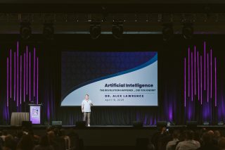 Dr. Alex Lawrence kicked off the #DBIATranspo Opening Keynote by discussing AI’s expansive influence, its promise and disruption.

As an Associate Professor in engineering and applied technology at @weberstate in Utah, Dr. Lawrence bridges theory and real-world application, translating complex concepts into accessible insights.