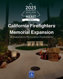 As we count down the days to #DBIACon, we’re highlighting each of our Project/Team Merit Award winners in each category. Today we are highlighting Rehabilitation, Renovation and Restoration.
- California Firefighters Memorial Expansion: a renovation to expand the memorial’s capacity, improve accessibility and create a more cohesive visitor experience.
- IMA Locker Room & Pool Upgrade: a project that replaced outdated locker rooms with gender-inclusive locker rooms, upgraded mechanical and electrical systems, improved moisture control and refreshed amenities.
- Smith and Perkins Renovation & Expansion: an upgrade that united two 70-year-old halls through a new connector designed to encourage collaboration and community.
#DBIA Merit winners in all categories exemplify the best in #designbuild delivery, and they’re now eligible for special awards and best in awards. Learn more about the DBIA Project/Team Awards and make plans to join us to celebrate all the winners at the #DBIA Awards Ceremony Nov. 6 in Las Vegas.
@smudallas
@ewingcole
@uofwa
@hoffmancorp
@cafirefound
@turnerconstructioncompany