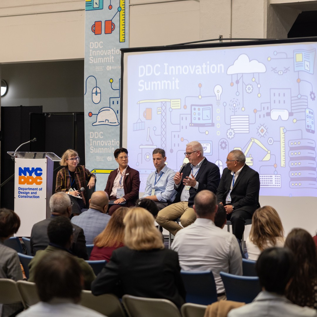 #DBIA’s Brian Skripac, CM-BIM, DBIA, joined Robert Otani, PE (@thorntonttomasetti), Wendy Ho, PE, LEED AP, ENV SP, Assoc. DBIA (@akrfinc), Joe Menzer, PE, DBIA (@nv5_inc), and Becky Yurek, AIA (@nycddc) for a dynamic panel at the DDC Innovative Technology Summit.
Together, they explored how emerging technologies are transforming design and construction—and how collaborative #designbuild teams are leading that evolution.
We’re proud to see DBIA represented alongside model Owners like DDC, continuing to advance innovation across the built environment. #contech #constructiontech
#DBIA #DesignBuildDoneRight #DesignBuild #VDC #ConstructionTech #Innovation #Collaboration #AEC #NYCDDC
