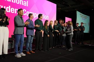 And the winner of the 2025 #DesignBuild Student Competition is… @CalPoly – D & T Construction!

Congratulations to the University of Florida, Cypress Construction and Alfred State College, Pioneer Design-Build teams for taking second and third place.

Plus, huge congrats to Asa Richards (@uflorida – Cypress Construction) for earning Best Individual Presenter awards.