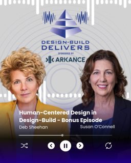 DBIA Board Members Deb Sheehan, ACHE, LEED AP, EDAC, DBIA, and Susan O’Connell, AIA, LEED AP BD + C, DBIA, are back for a #DesignBuildDelivers podcast bonus episode. 

Building on their previous discussion of human-centered design, they explore topics such as design justice, inclusive design, and user satisfaction.
Take a listen today!