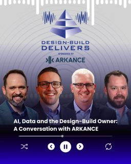In this episode of the #DesignBuildDelivers Podcast, DBIA’s Director of Virtual Design and Construction Brian Skripac is joined by Jason Kunkel, Nick Millerand and Justin Friedman from our exclusive podcast sponsor ARKANCE to explore how data and #AI are reshaping the Owner experience.