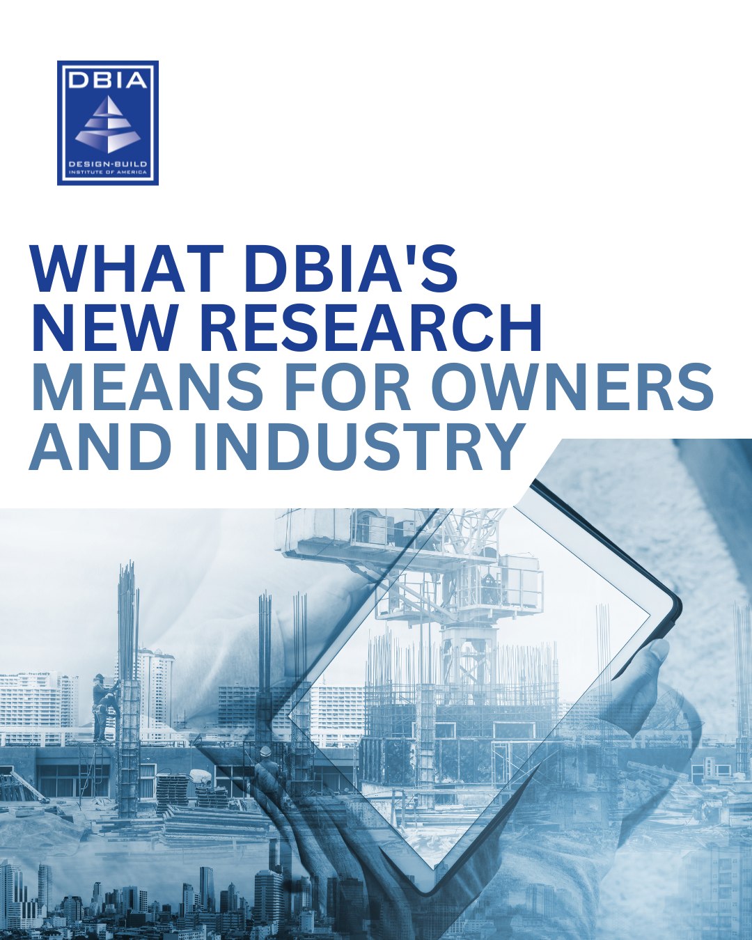 Who's really in your corner as an Owner in a #designbuild project? 

DBIA has partnered with FMI Corporation to conduct a comprehensive industry assessment to clarify the Owner Advisor role.

Link in bio to read what this means for Owners and the industry.