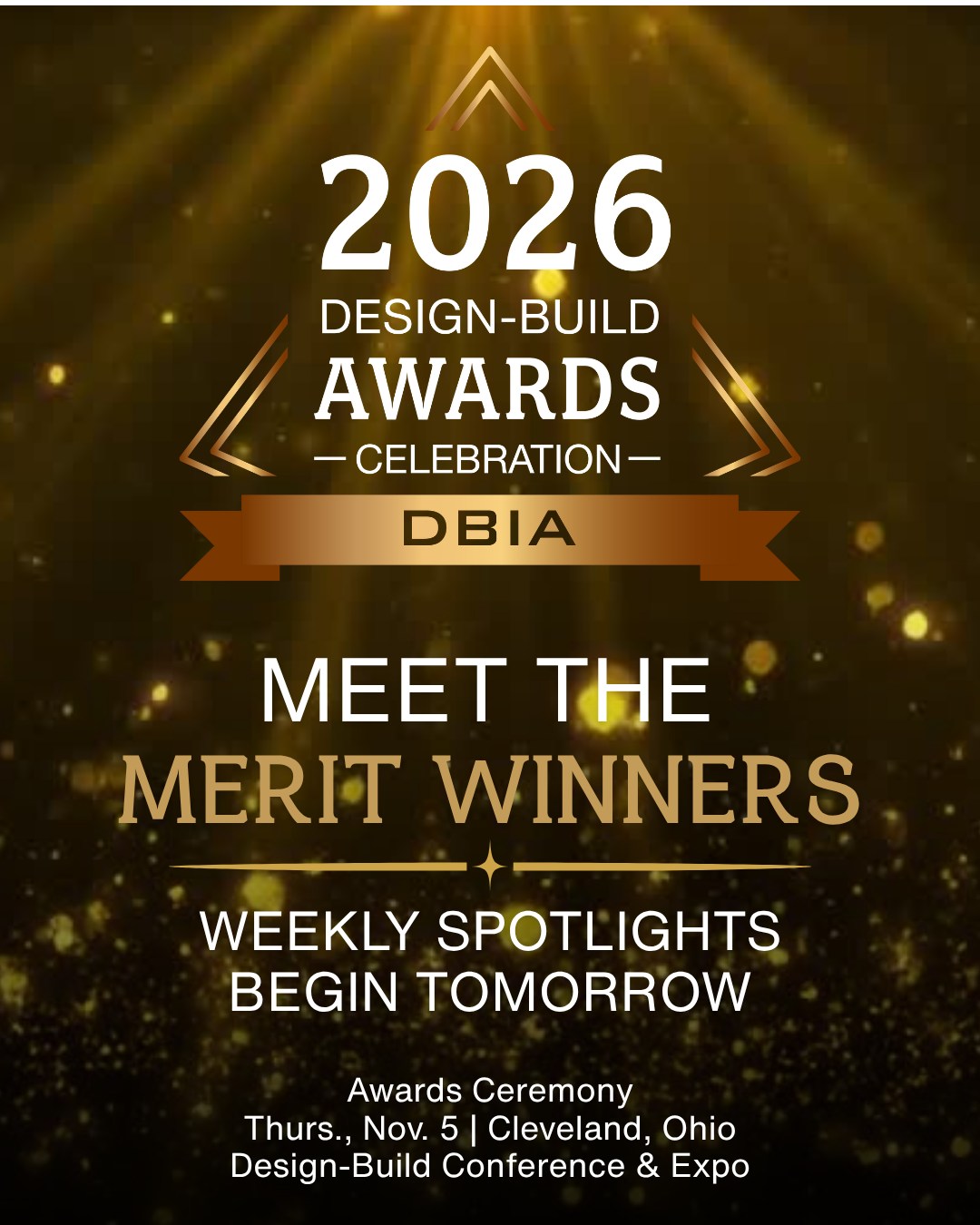 Yesterday, we announced the 32 projects named 2026 National Design-Build Project/Team Award Merit Winners.

Starting tomorrow, we’re taking a closer look.

Each Wednesday leading up to the 2026 Design-Build Conference & Expo in Cleveland, we’ll highlight one award category and the projects and teams recognized for excellence in design-build delivery.

We’ll start with Aviation tomorrow morning.

See all 32 Merit Award winners at the link in our bio.

#DBIA #DesignBuild #DesignBuildDoneRight