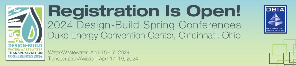 Advertisement for DBIA Spring conferences